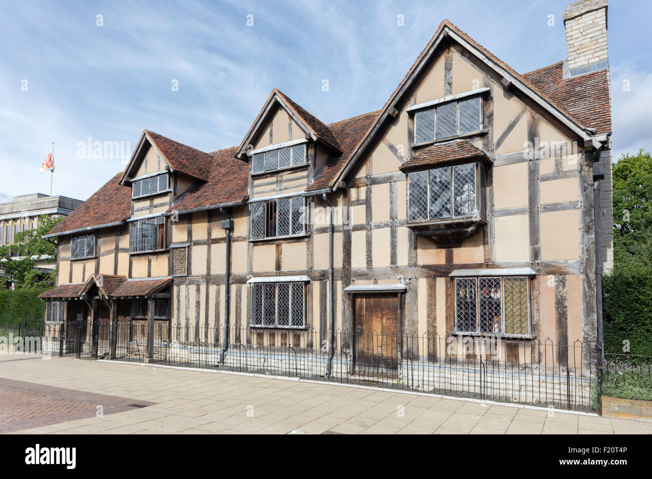 Shakespeare's birthplace in Henley Street, Stratford upon Avon, Warwickshire, England, UK Stock Photo