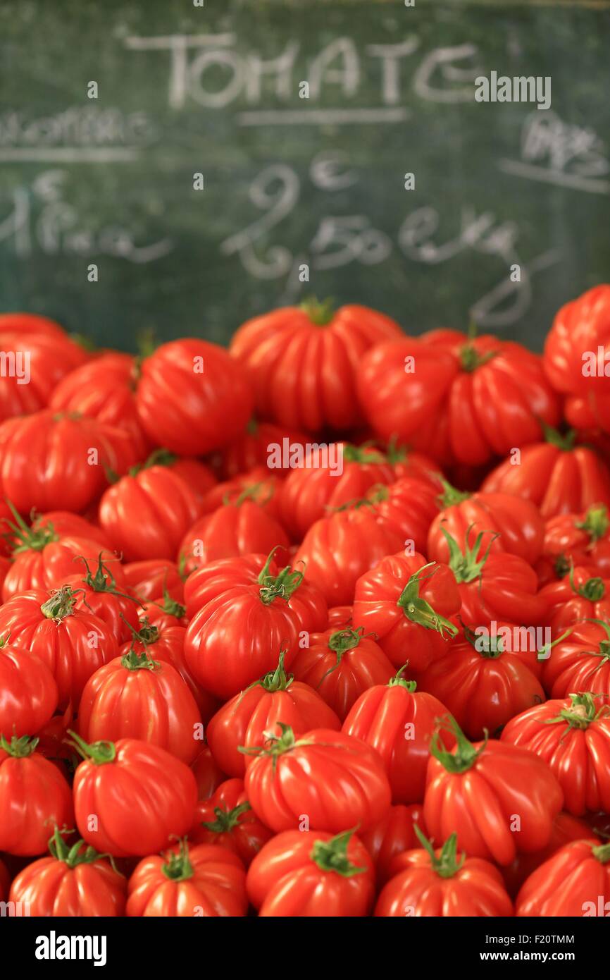 France, Vaucluse, Orange, Republic Square, Thursday market Stock Photo