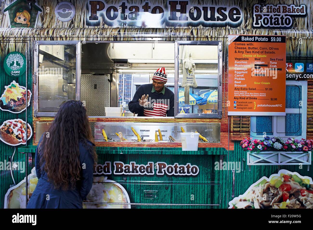 United States, New York, Manhattan, Potato house Stock Photo Alamy