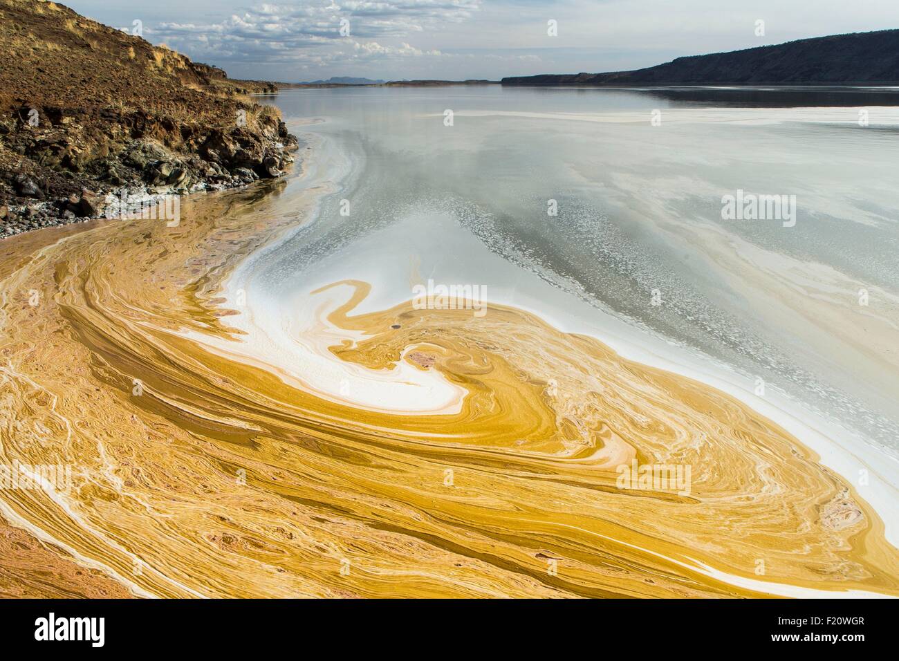 Kenya, Magadi lake, Little Magadi Stock Photo