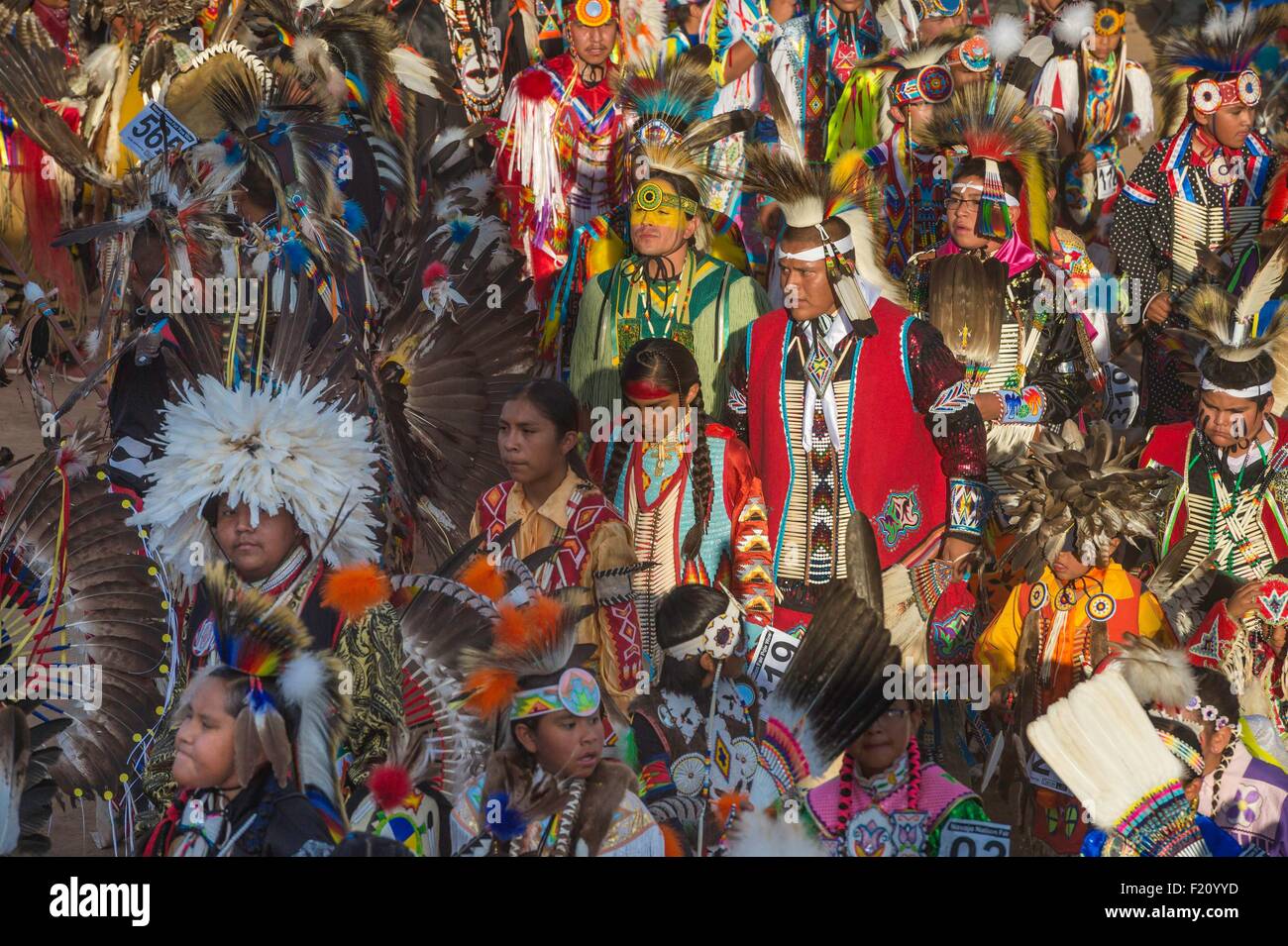 United States, Arizona, Window Rock, Festival Navajo Nation Fair, young