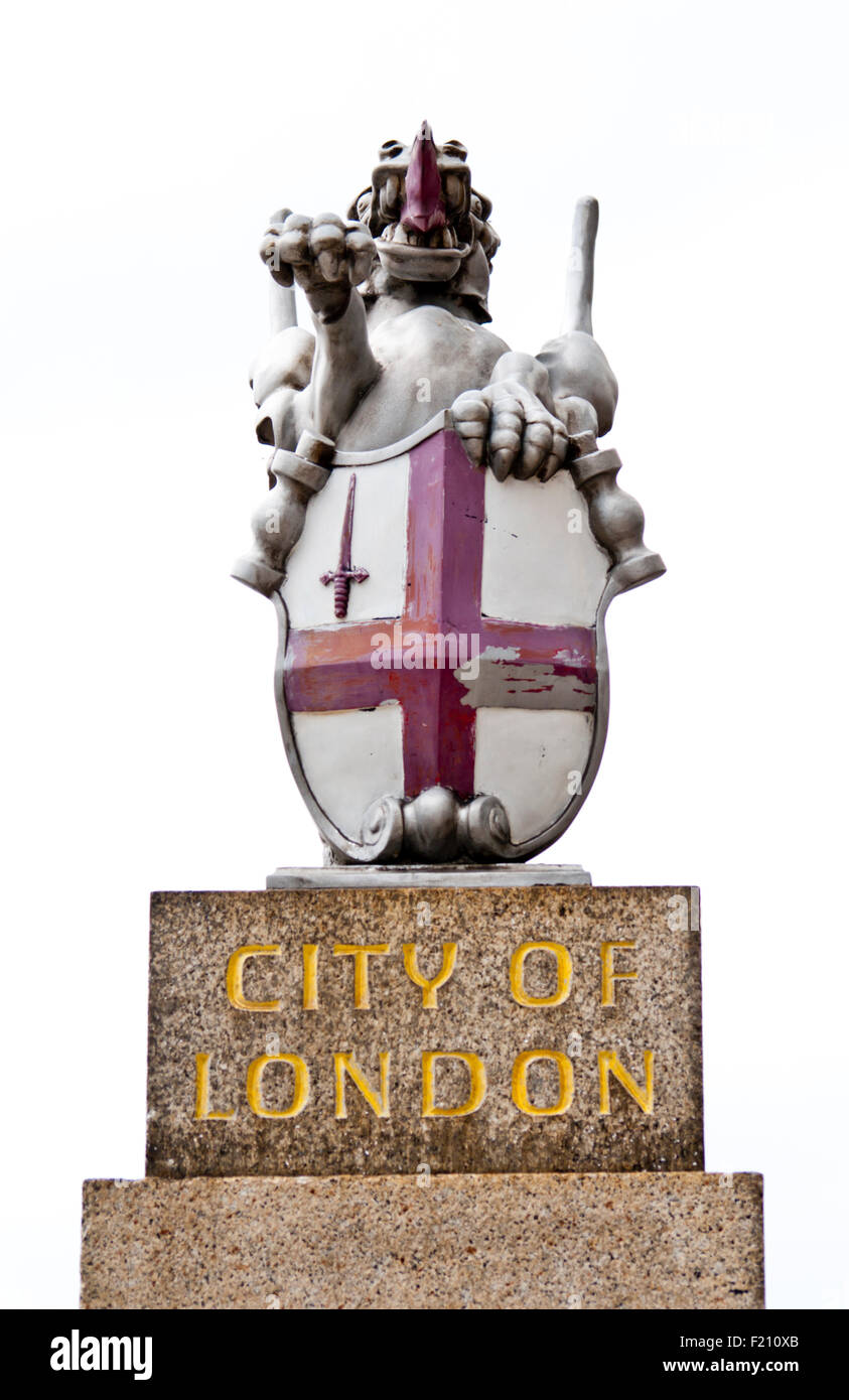 City of London dragon boundary marker, London  England Great Britain Stock Photo