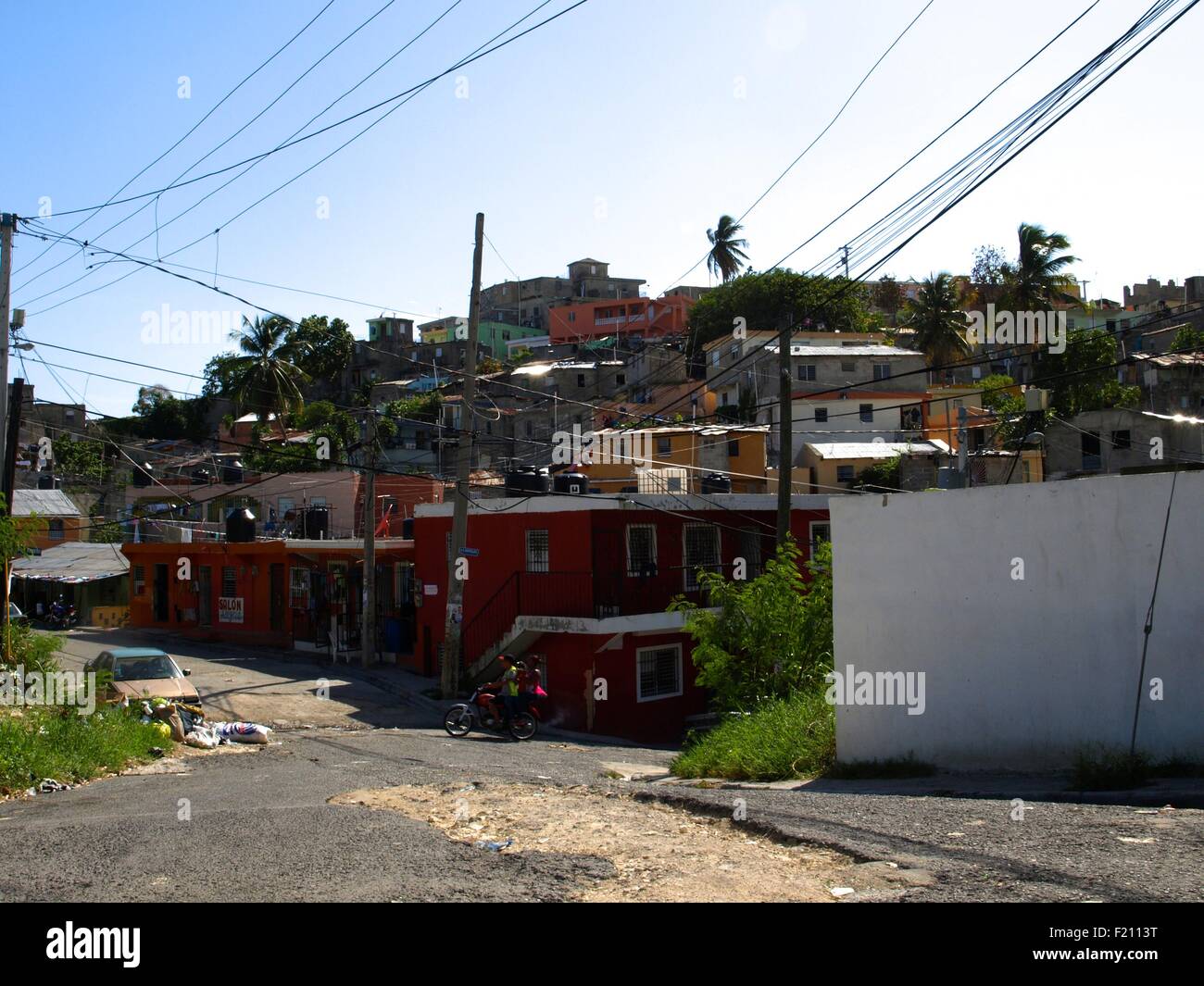 Poor neighborhood in the capital city of the Dominican Republic, Santo