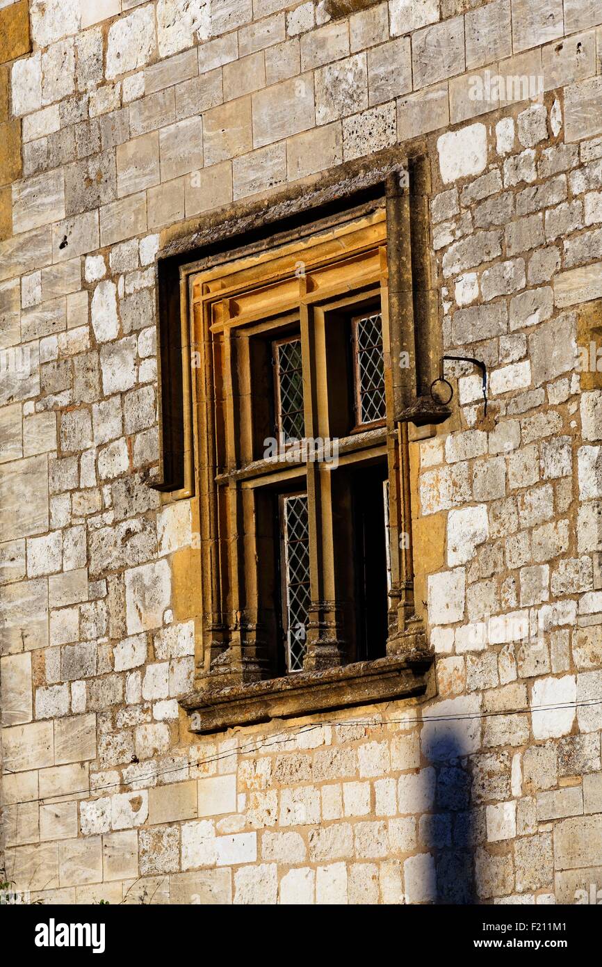 France, Dordogne, Monpazier, labeled Les Plus Beaux Villages de France (The Most Beautiful Villages of France), Cornieres square, facade Stock Photo