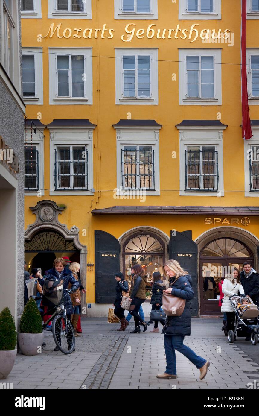 Austria, Salzburg, Mozart, House Stock Photo