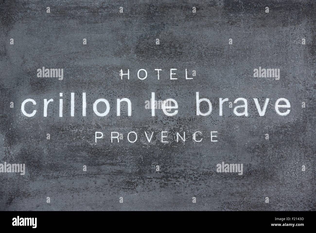France, Vaucluse, Hotel Crillon Le Brave Stock Photo