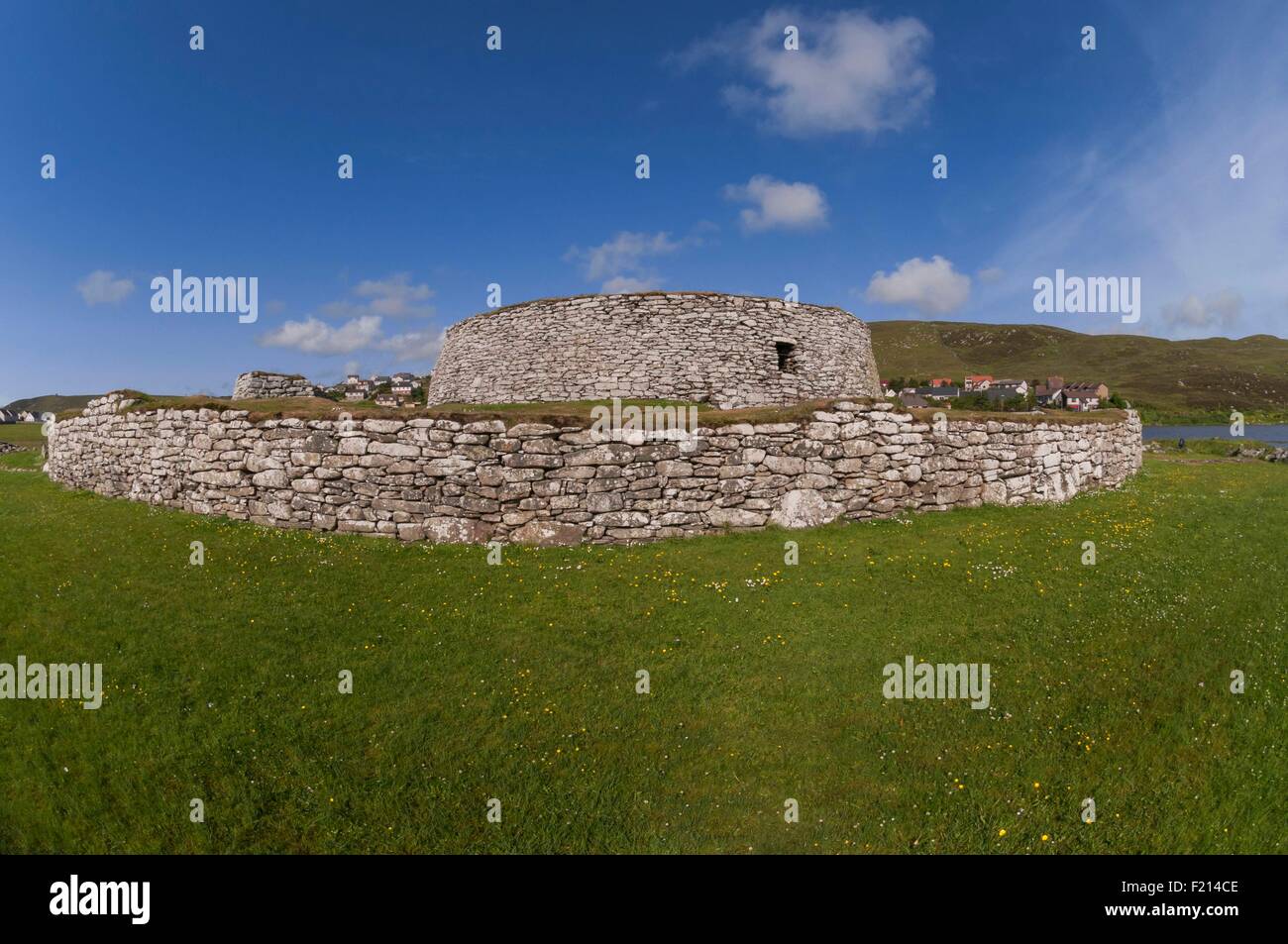 United Kingdom, Scotland, Shetland islands, Lerwick, Clickimin broch 2300 years old Stock Photo
