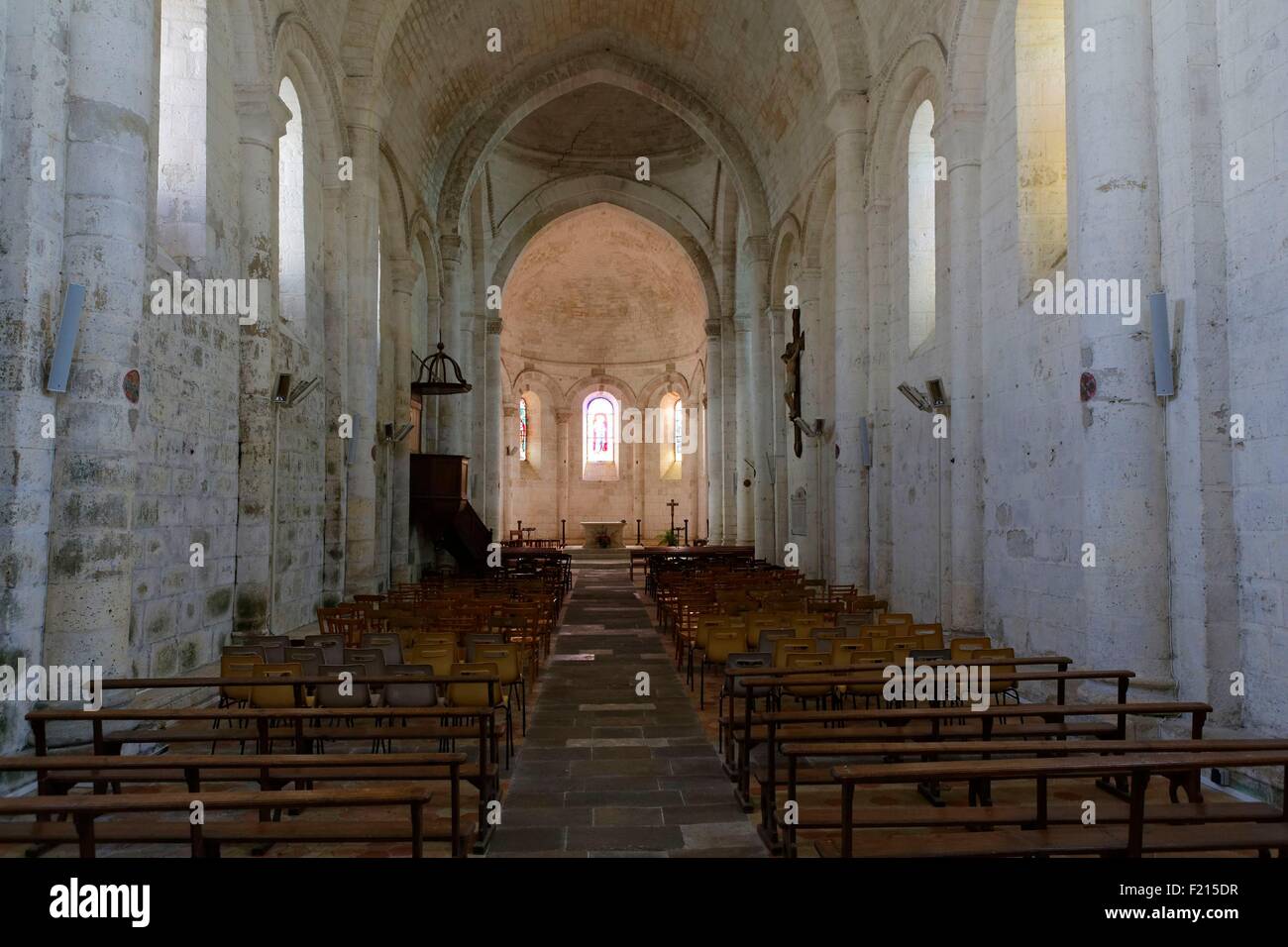 France, Charente, Montmoreau Saint Cybard, Saint Cybard church Stock