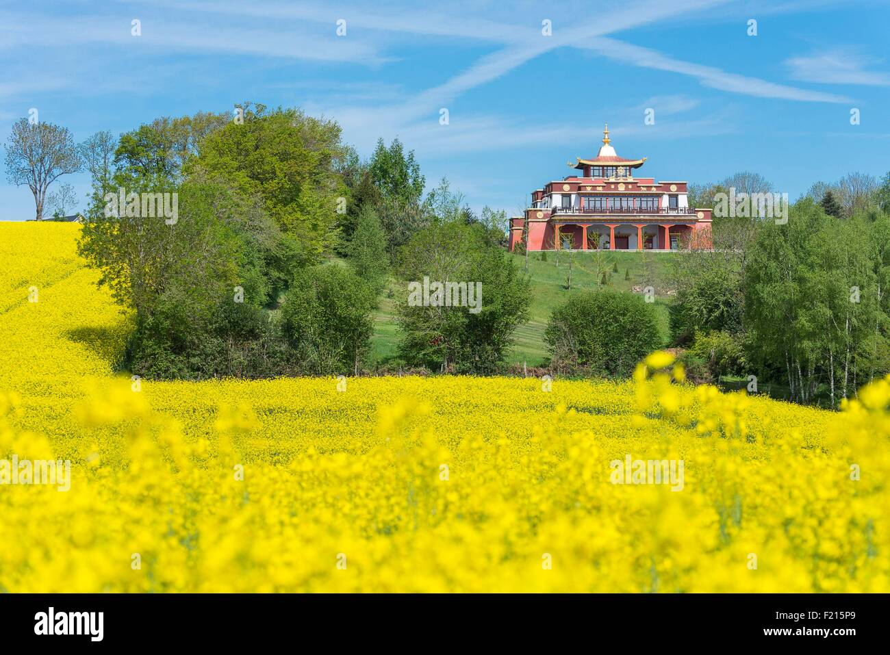 France, Puy de Dome, Biollet, Dhagpo Kundreul Ling largest Buddhist ...