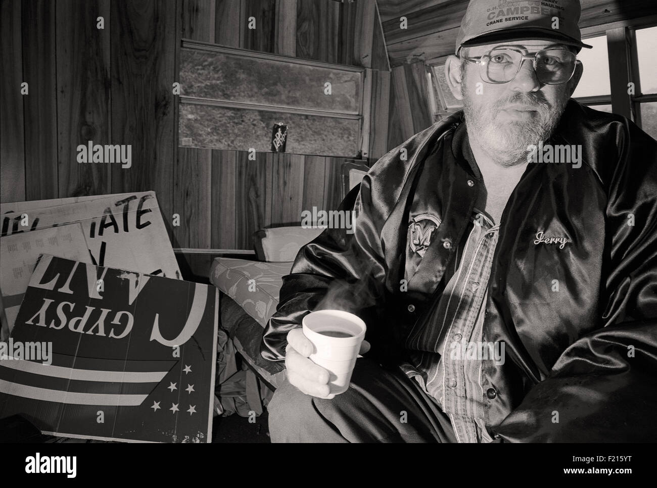 A local coal miner, Pikeville, Kentucky, USA. Stock Photo