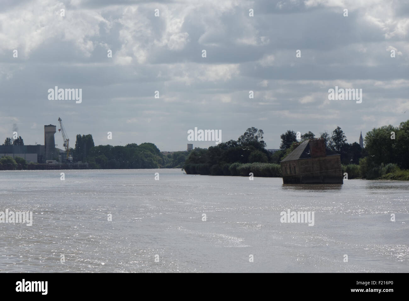 Loire River Nantes France Stock Photo