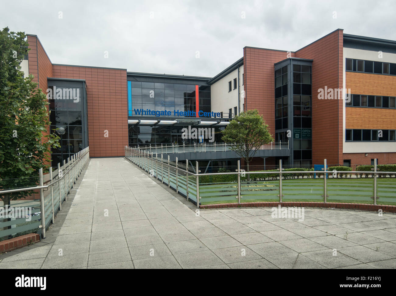 Whitegate drive medical centre entrance in Blackpool,Lancashire Stock