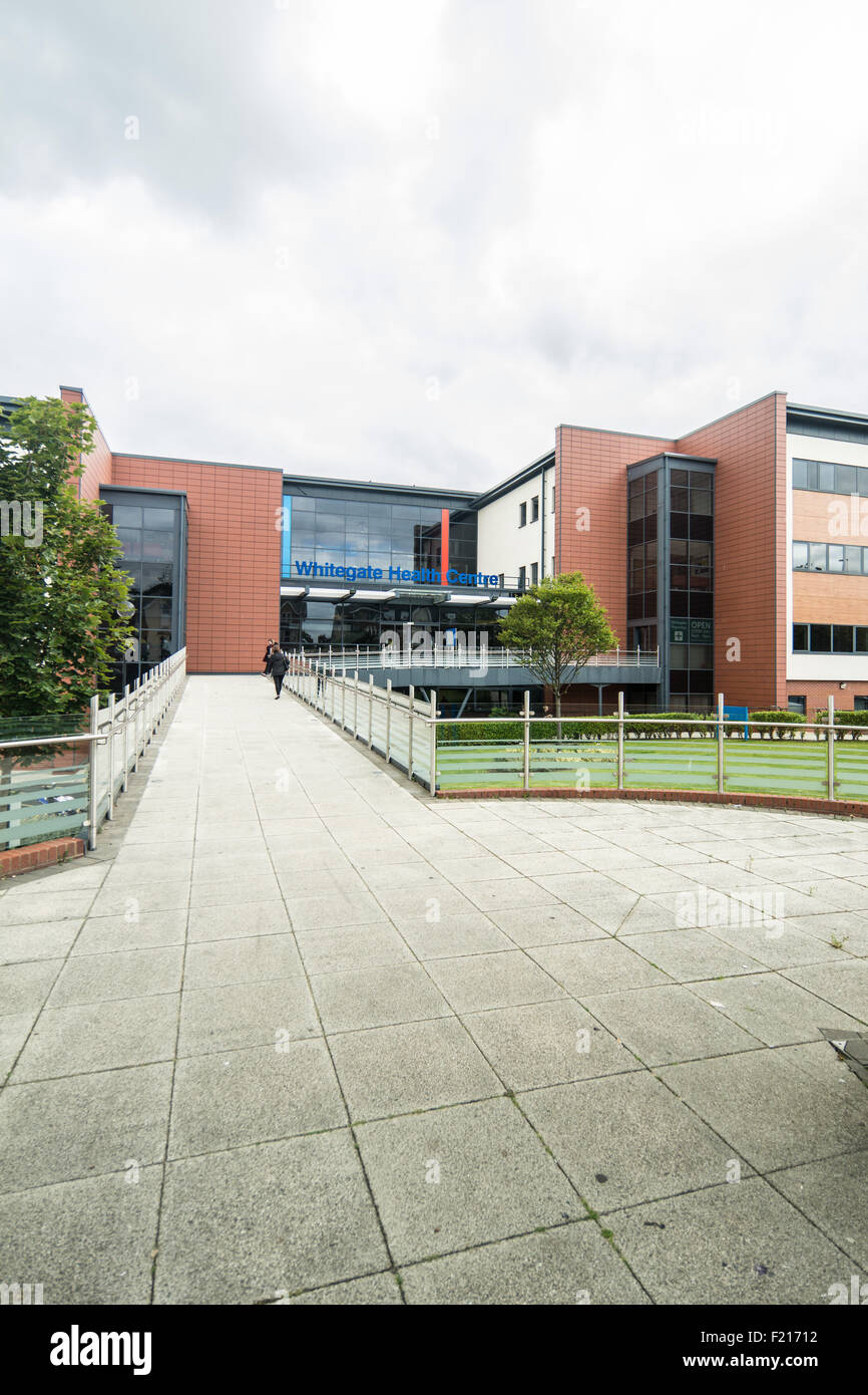 Whitegate drive medical centre entrance in Blackpool,Lancashire Stock