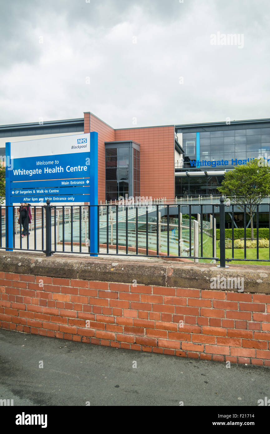 Whitegate drive medical centre entrance in Blackpool,Lancashire Stock Photo Alamy