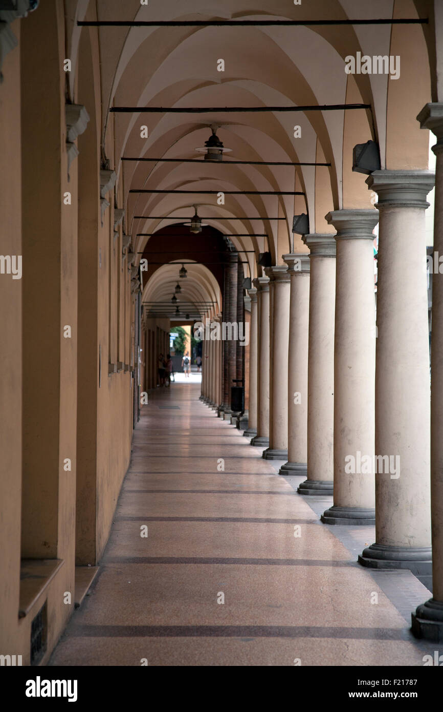 The porticoes of Bologna, Emilia-Romagna, Italy Stock Photo
