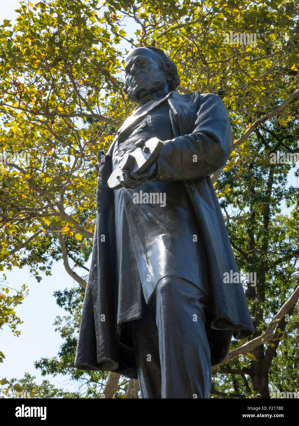 Statue of John Ericsson, NYC, USA Stock Photo