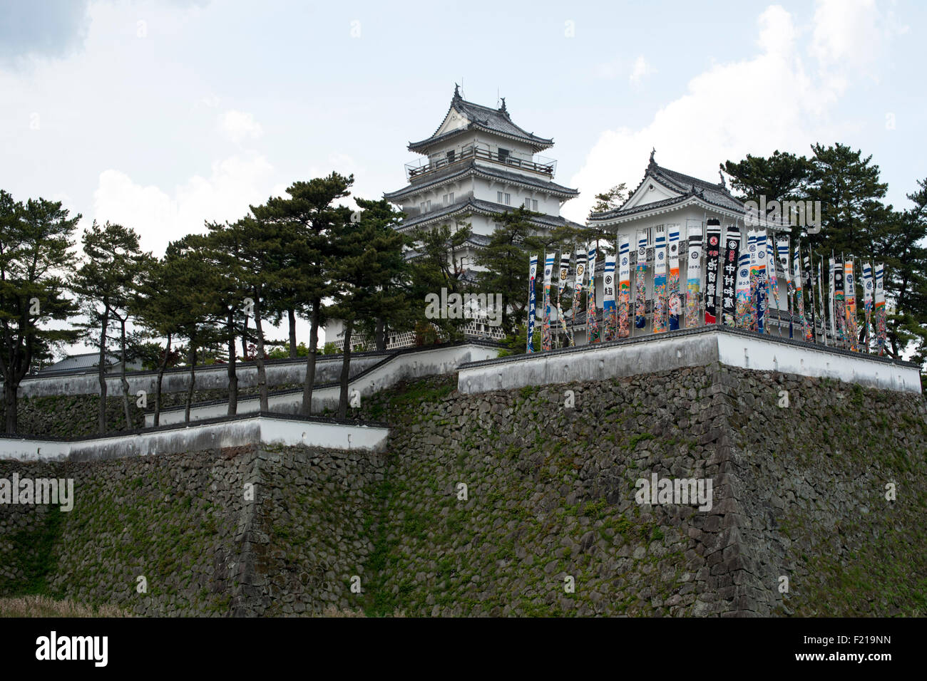 Shimabara Castle, Kyushu Stock Photo