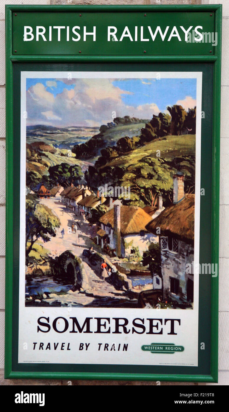Somerset poster print Stock Photo