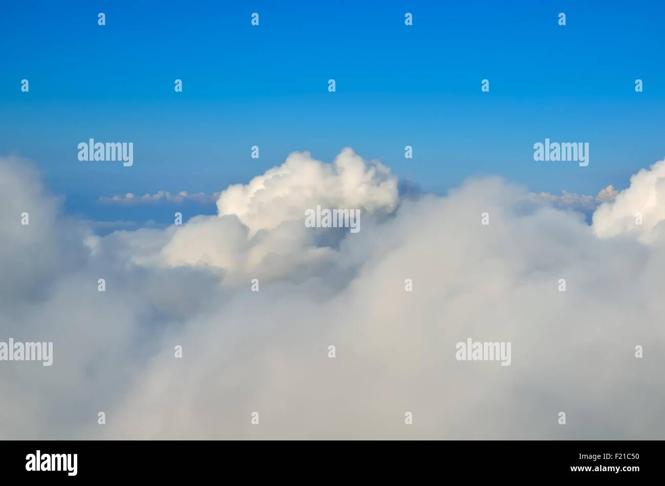 Summer background. Blue sky and white clouds Stock Photo - Alamy