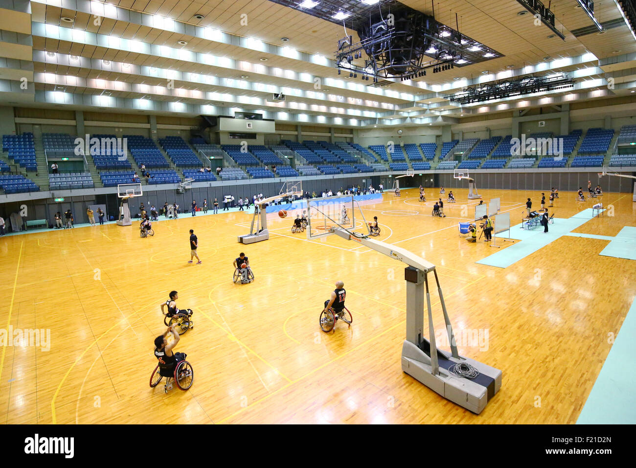 Chiba, Japan. 9th Sep, 2015. Japan team group Wheelchair Basketball