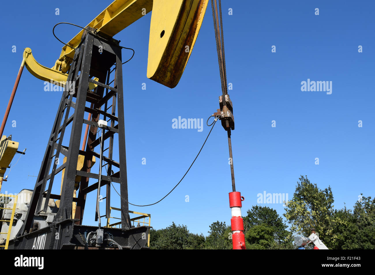 The pumping unit as the oil pump installed on a well. Equipment of oil