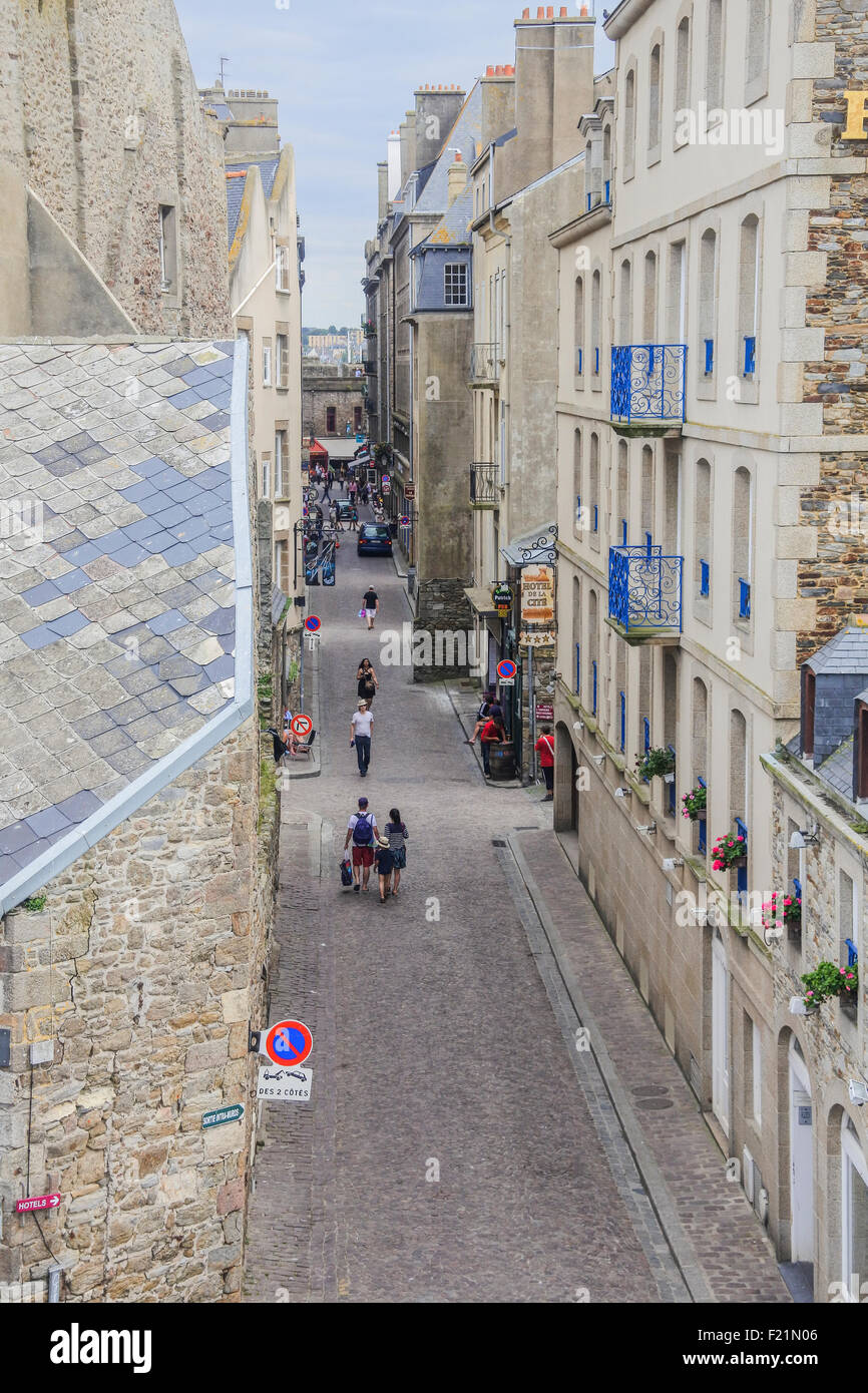 The sights and views of St Malo, Brittany, France Stock Photo Alamy