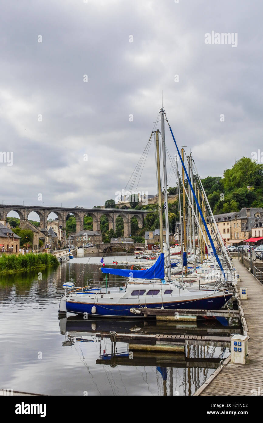 Port du Dinan, Brittany, France July 2015 PHILLIP ROBERTS Stock Photo