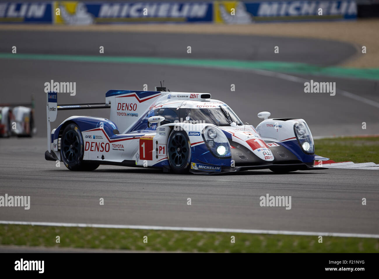 FIA WEC 6 hour race Nurburgring, Toyota Racing Anthony Davidson, Sebastien Buemi, Kazuki Nakajima, Toyota TS040, hybrid Stock Photo