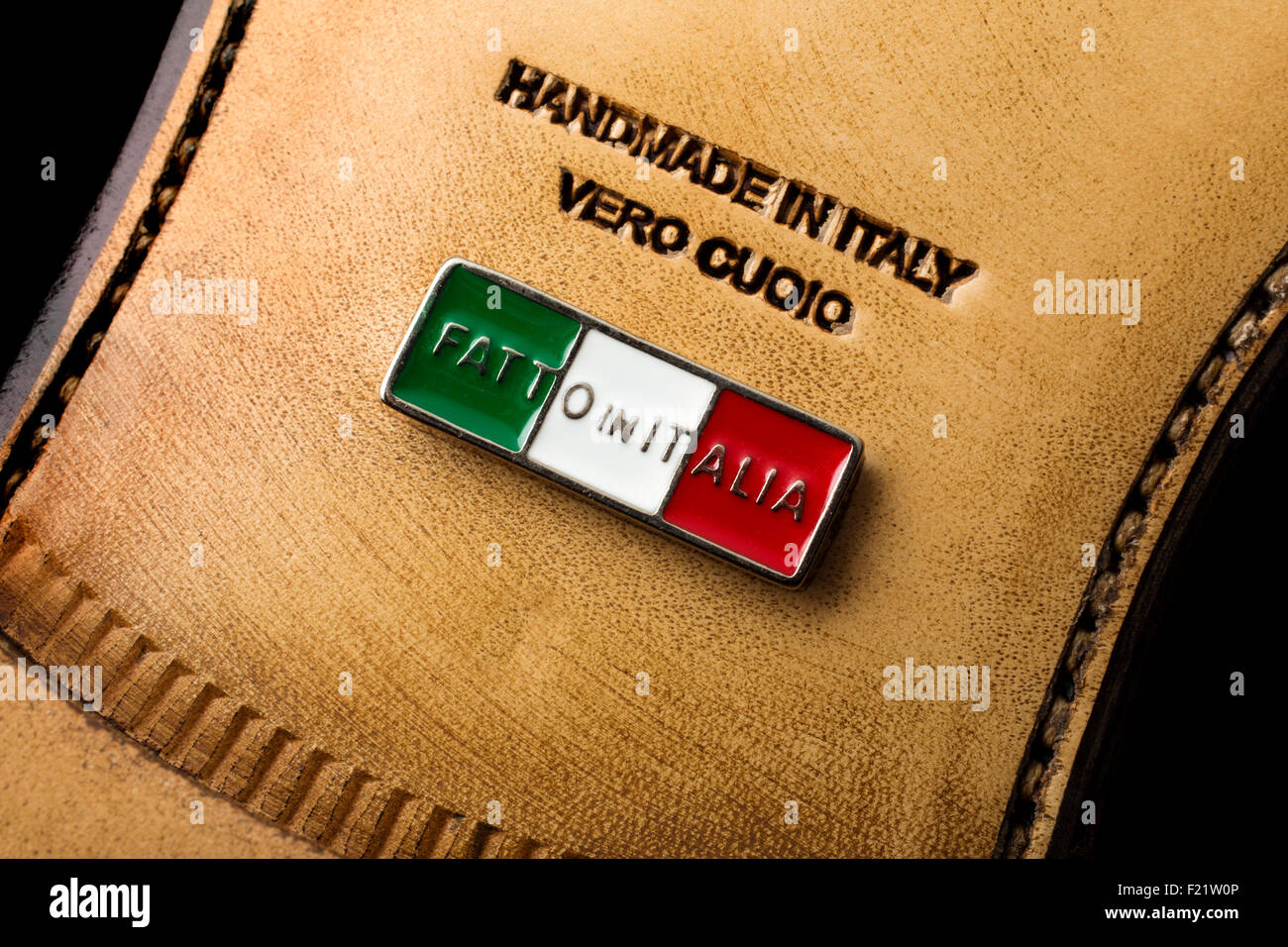 Italian handmade craft shoes Stock Photo