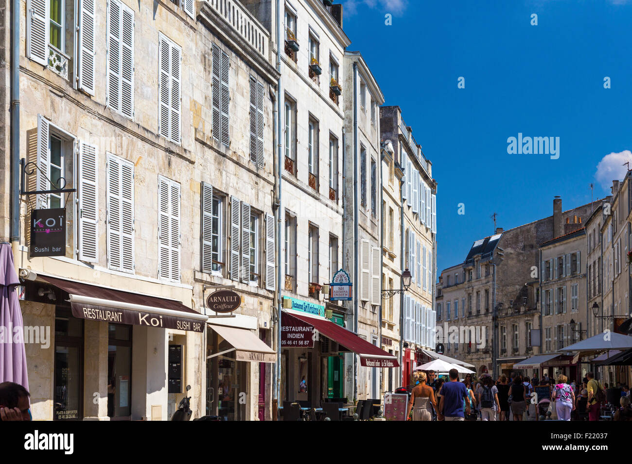La Rochelle city centre, Charente Maritime, south west France Stock ...