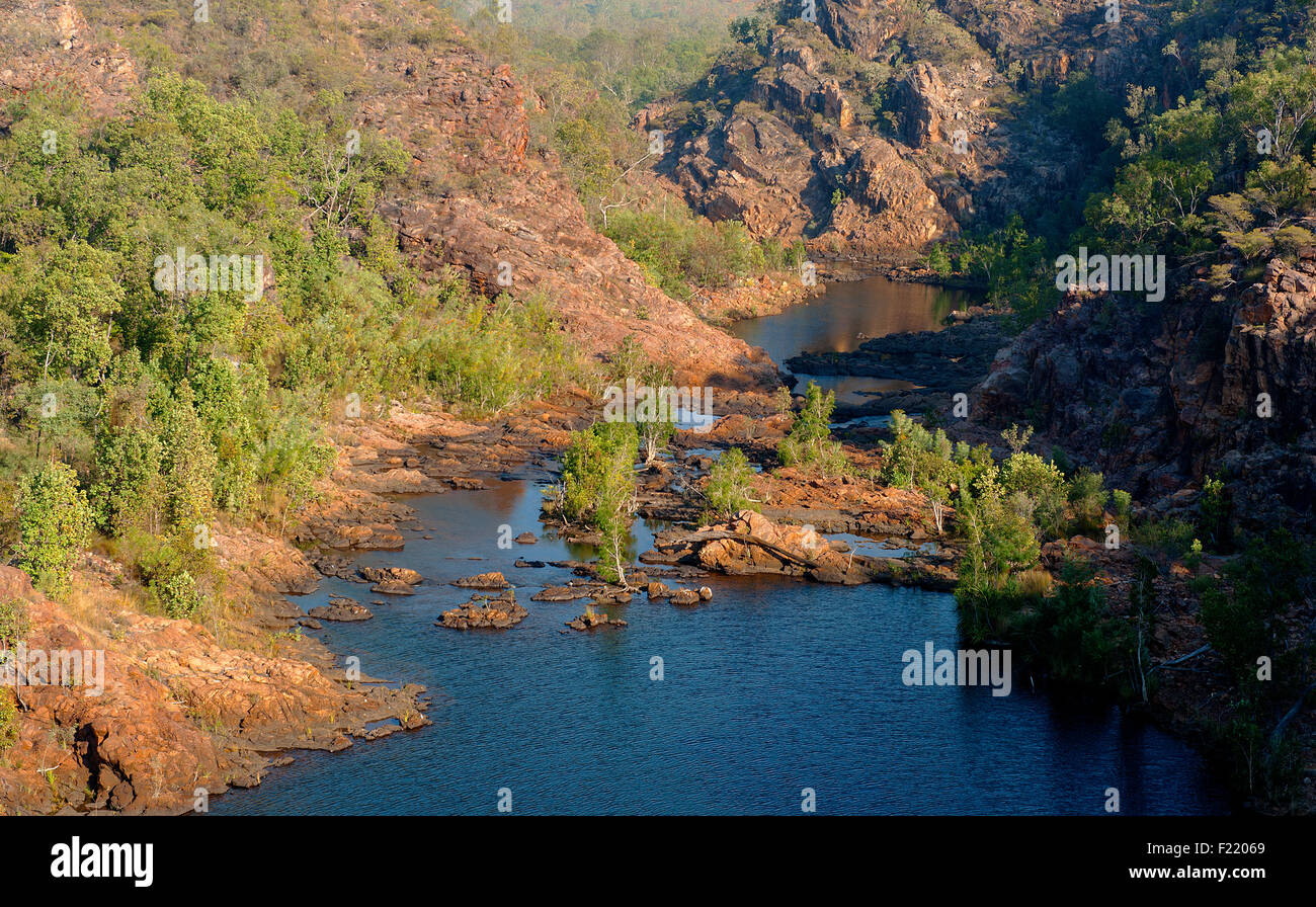 Leliyn (Edith Falls) in the Nitmiluk National Park Stock Photo
