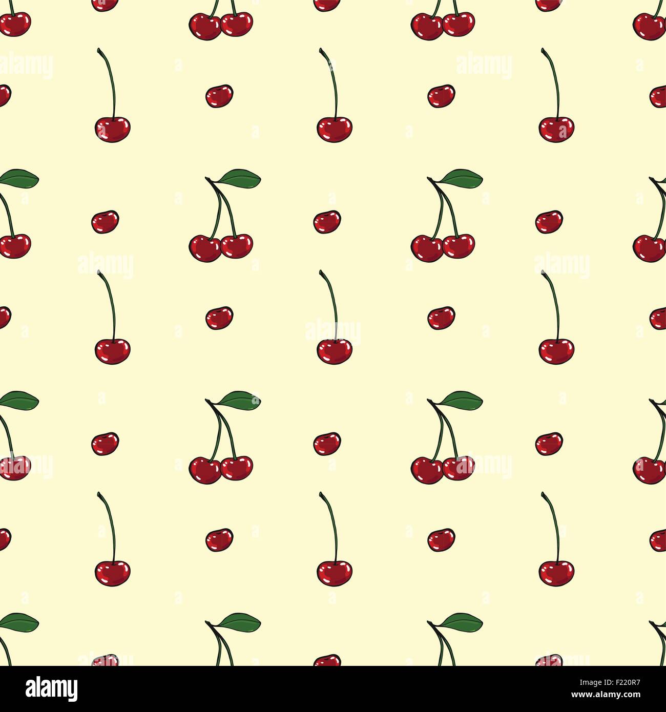 Two cherries at background Stock Vector Images - Alamy