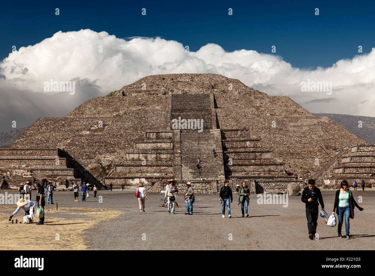 Pyramid of the Moon Teotihuacan archaeological site Unesco World Heritage Site Mexico America Stock Photo