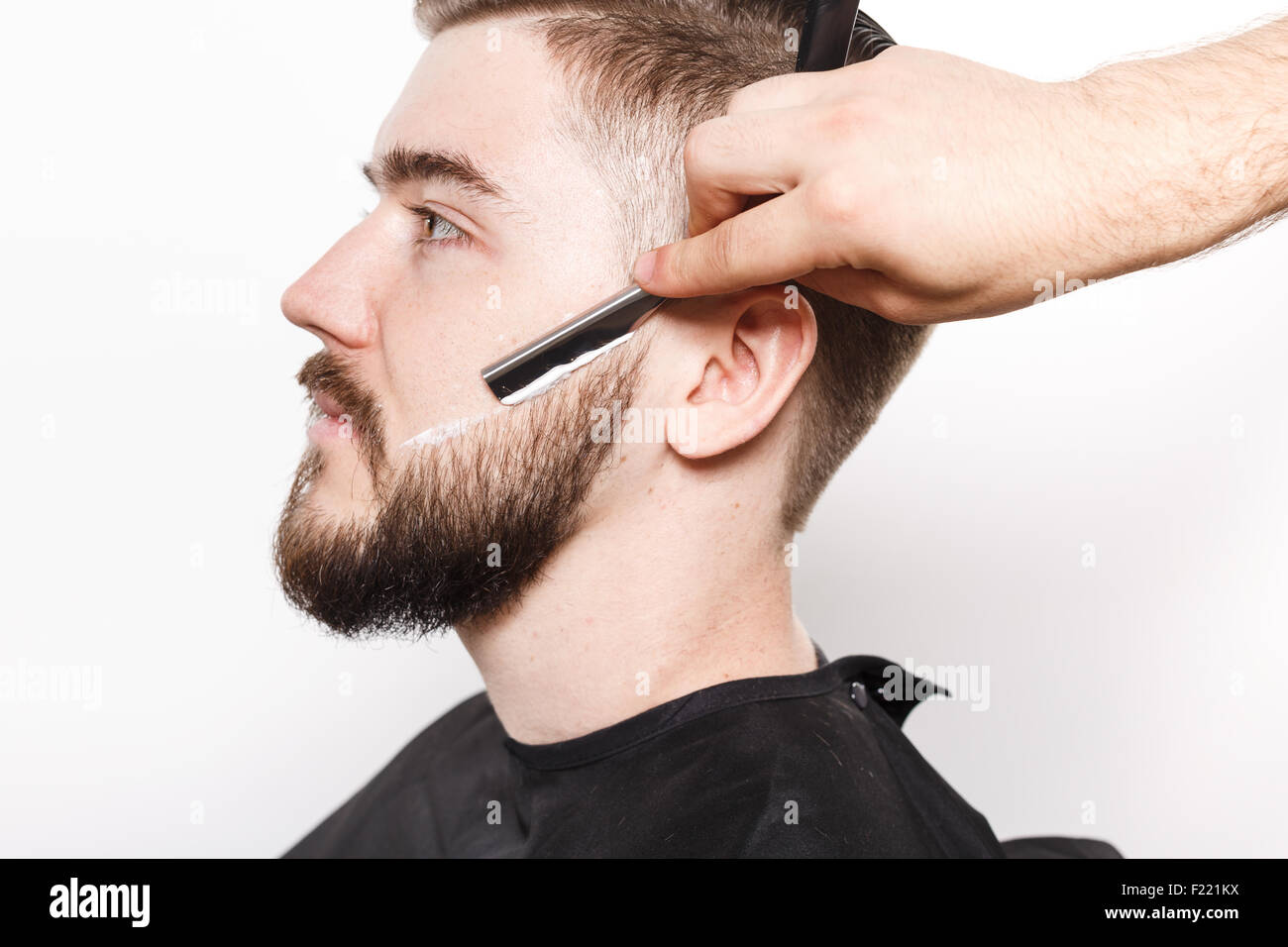 Close up face bearded young hi-res stock photography and images - Alamy