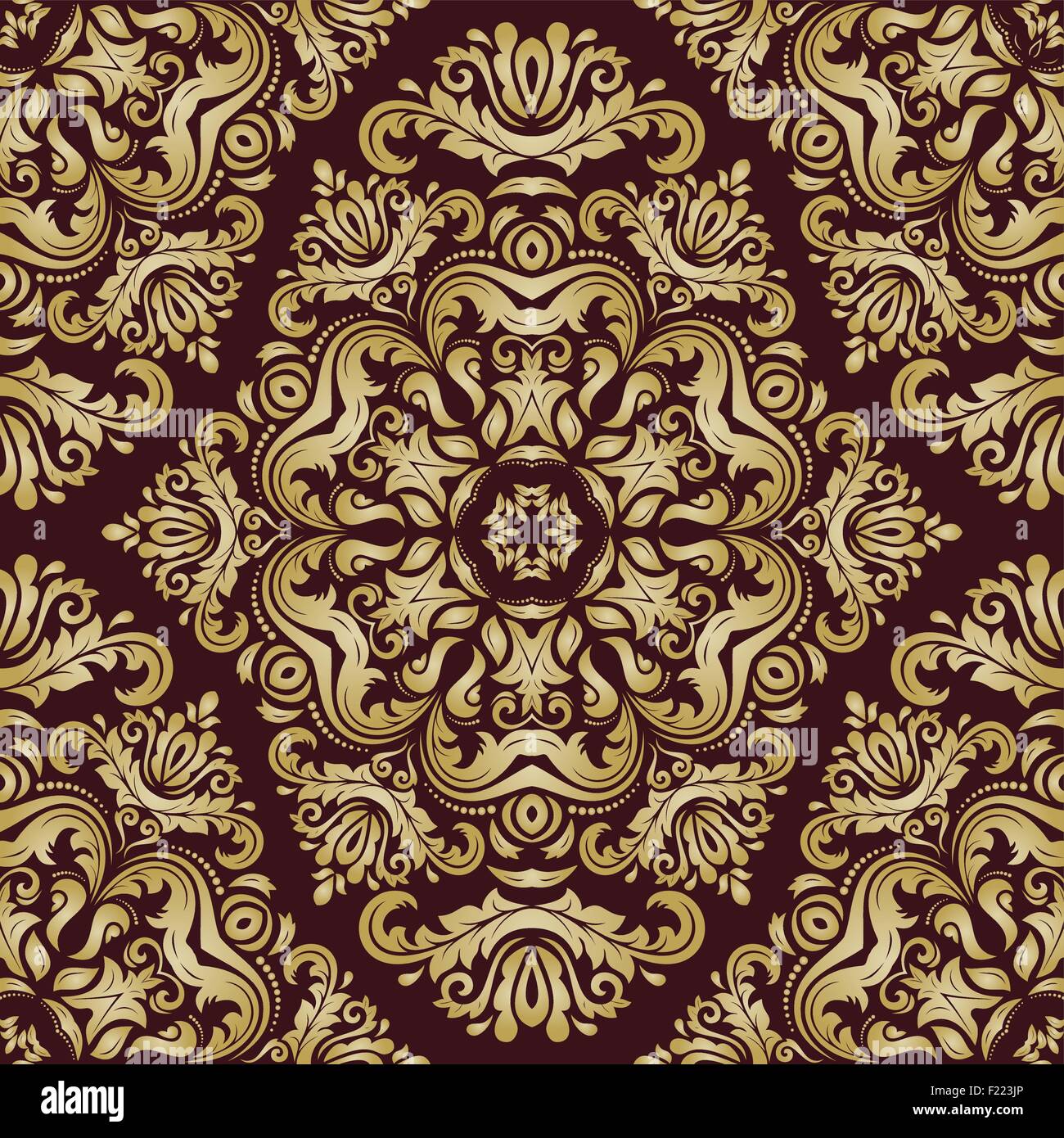 Damask Rug Design Patterns Damask Seamless Vector Pattern Stock Vector Image & Art - Alamy