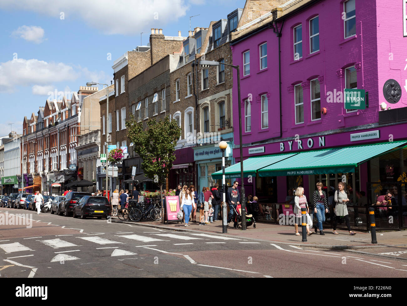 Northcote Rd in Battersea - London SW11 - UK Stock Photo