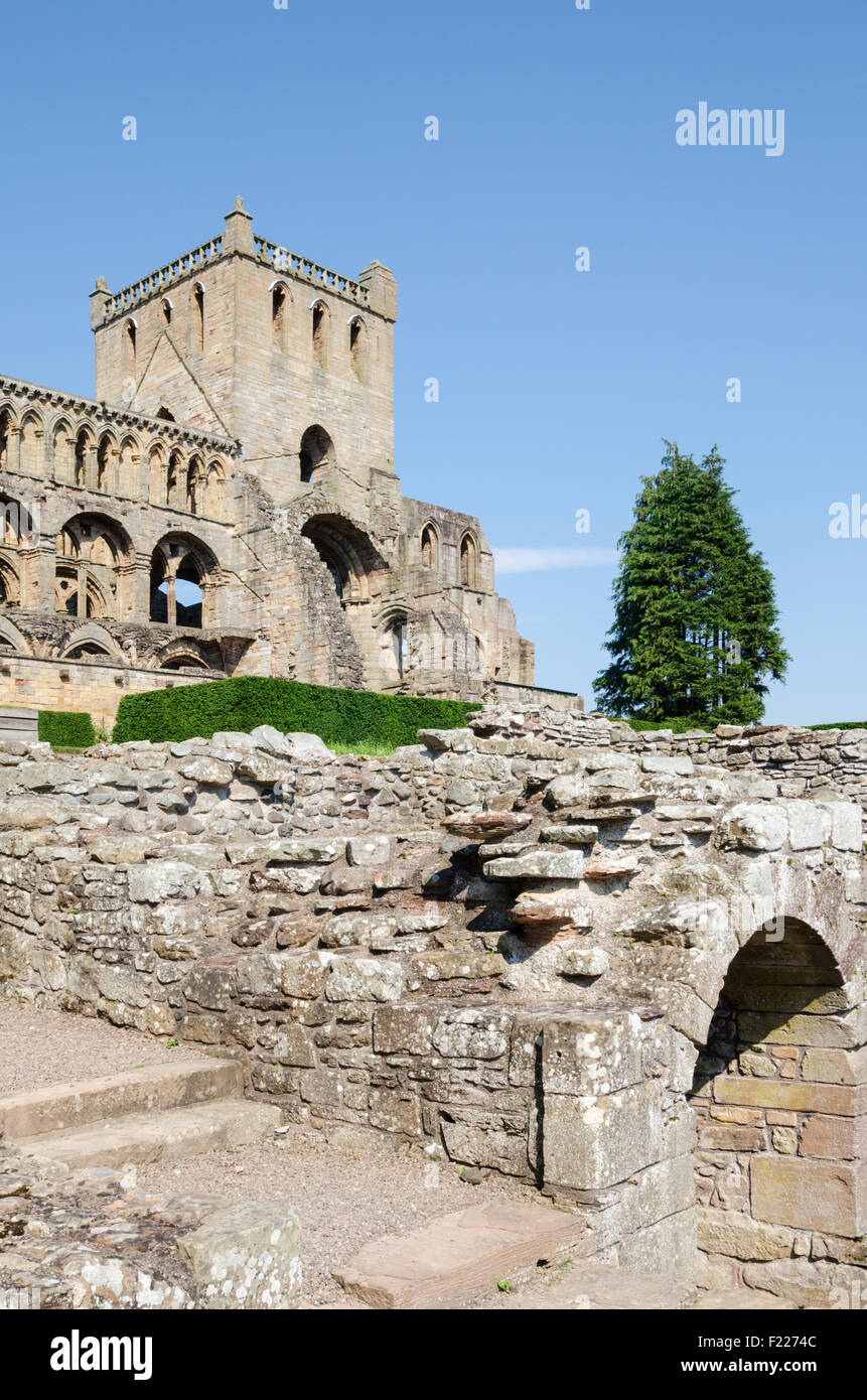 Historic Scotland's Jedburgh Abbey, Jedburgh, Scottish Borders, Scotland, U.K. Stock Photo