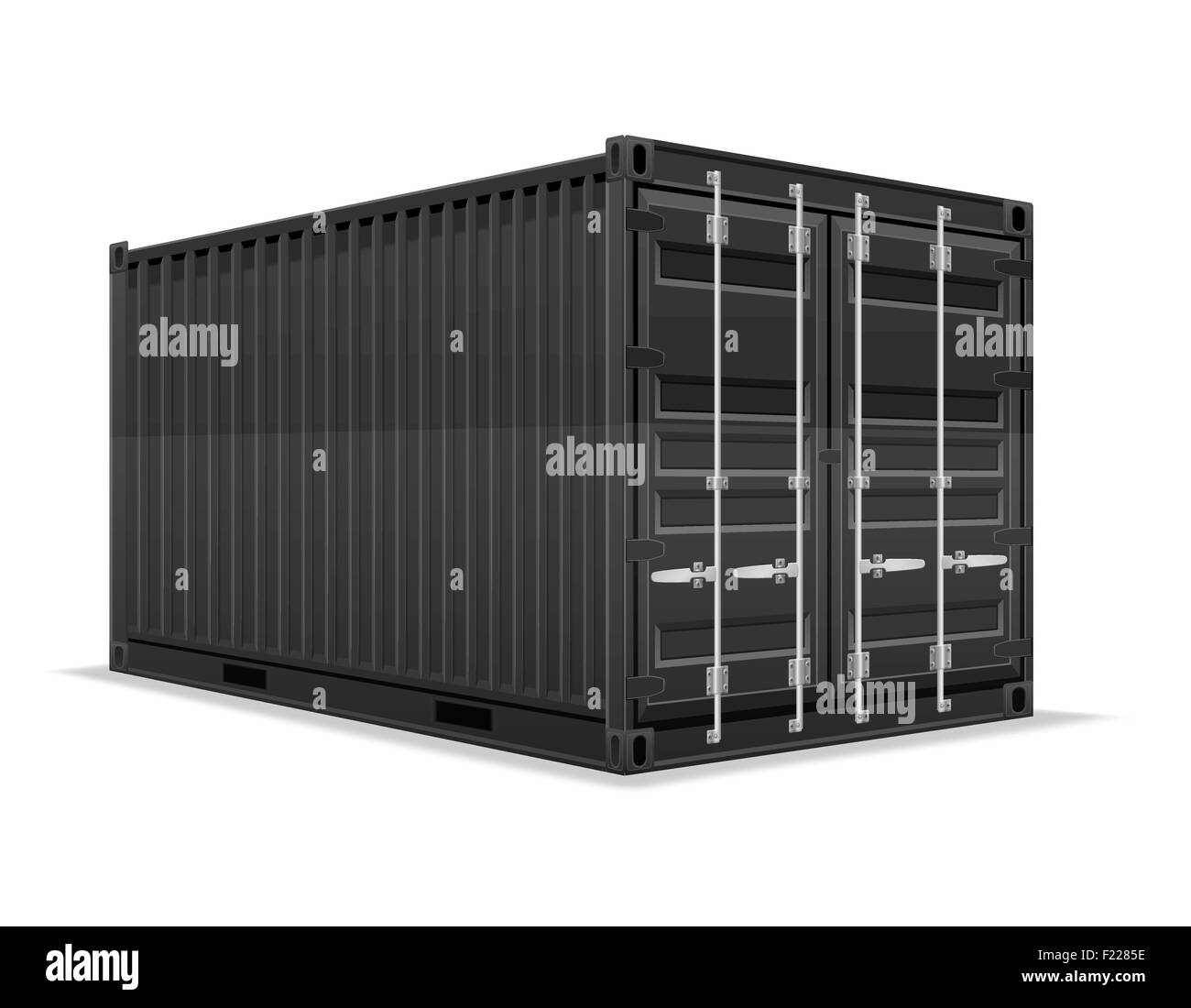 White Container Vector cargo container vector illustration isolated on white background Stock ...