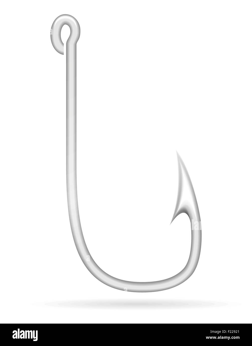 fishhook for fishing vector illustration isolated on white background Stock Vector