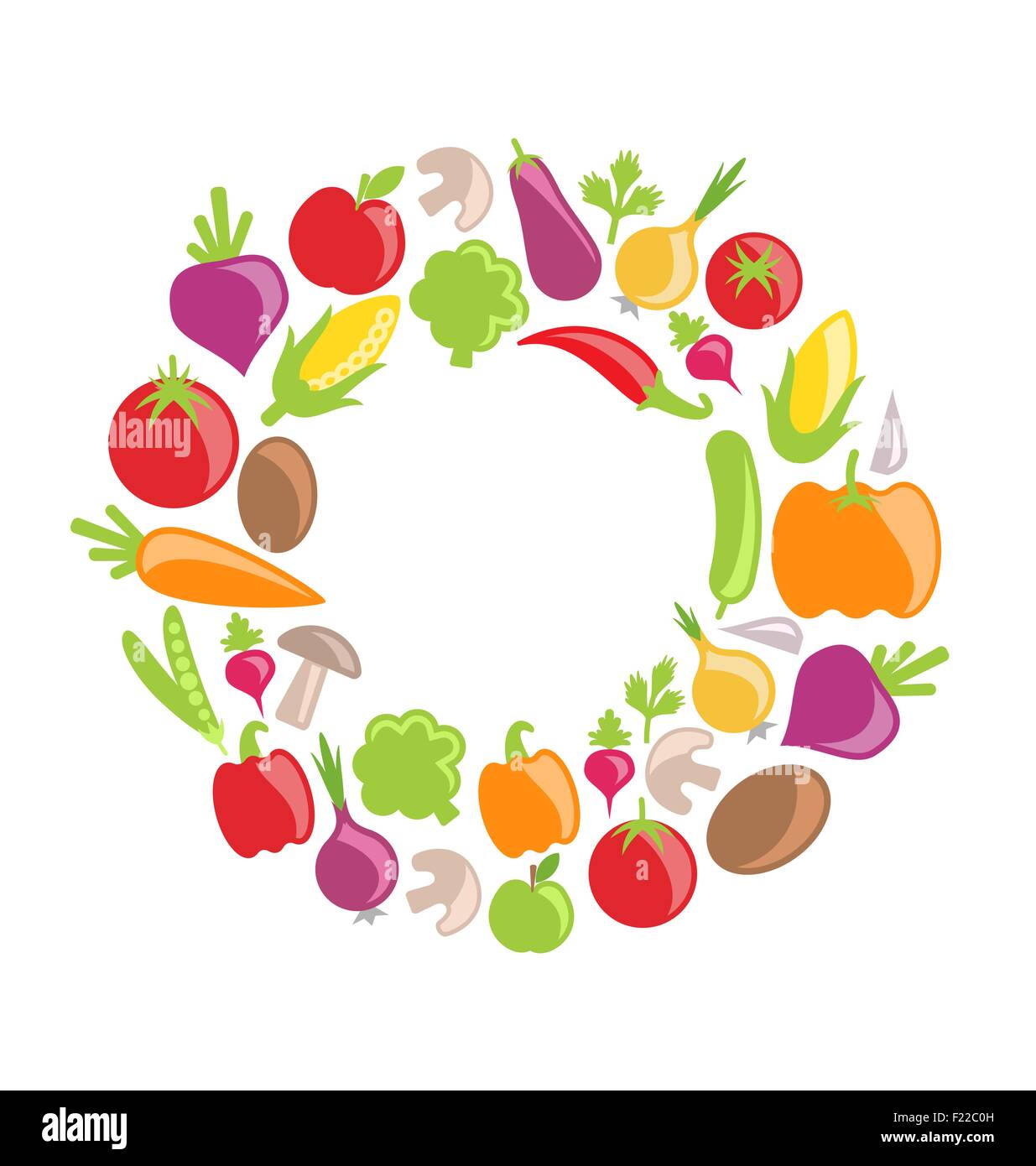 Collection of Vegetables and Fruits Stock Vector Image & Art - Alamy