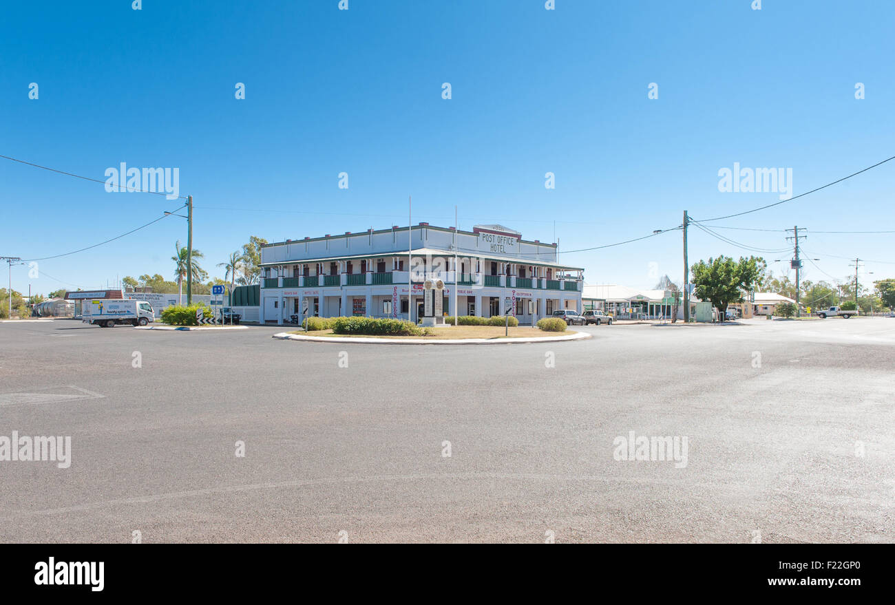 The Post Office Hotel at Cloncurry, Outback Queensland, Australia Stock
