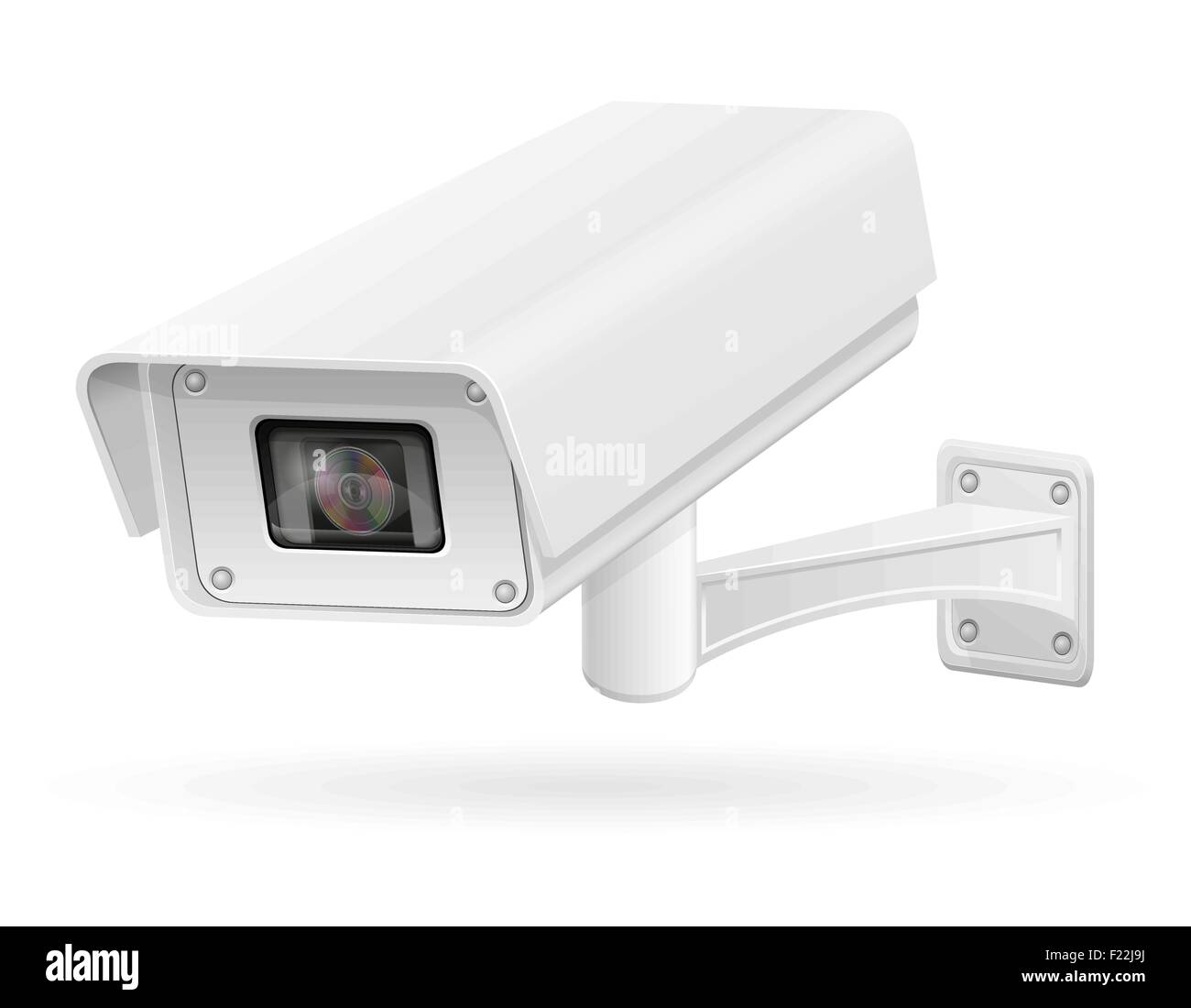 surveillance cameras vector illustration isolated on white background