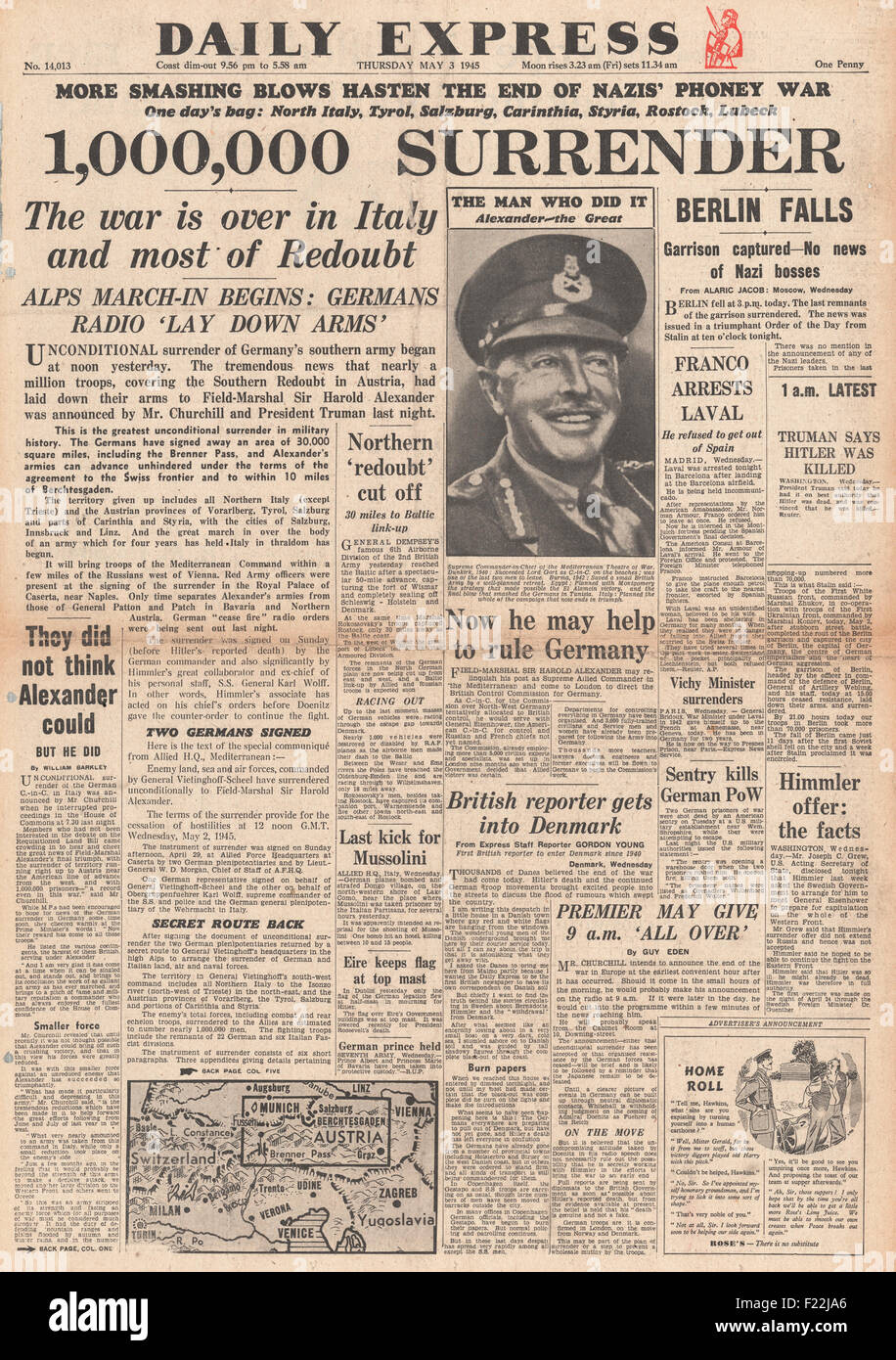 Italy 1945 newspaper hires stock photography and images Alamy