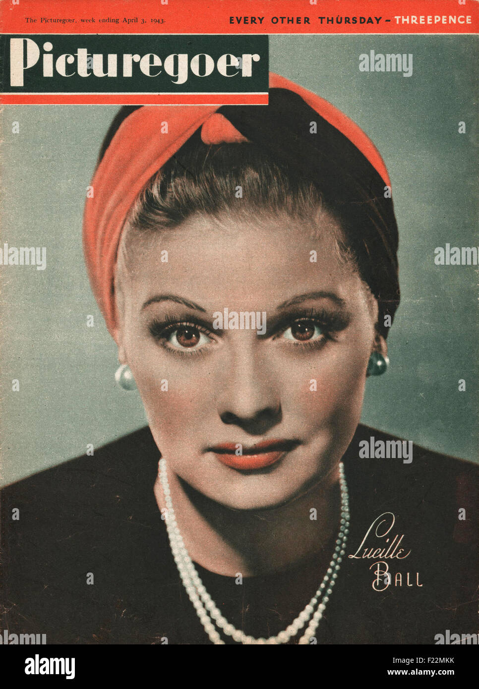 1943 Picturegoer magazine Lucille Ball Stock Photo