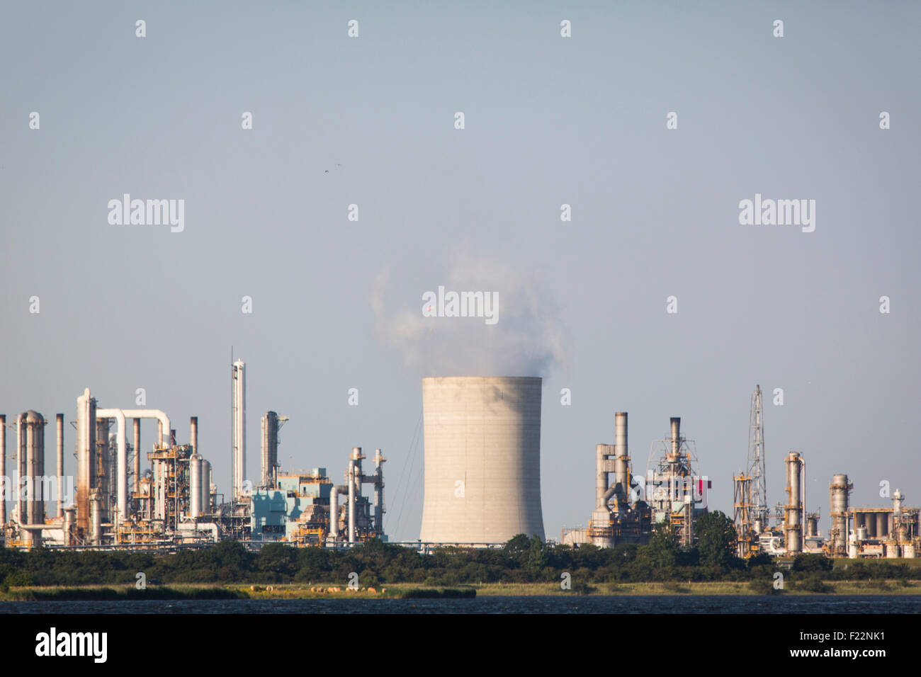 Production plant of Dow Chemical at Terneuzen in the Netherlands Stock Photo