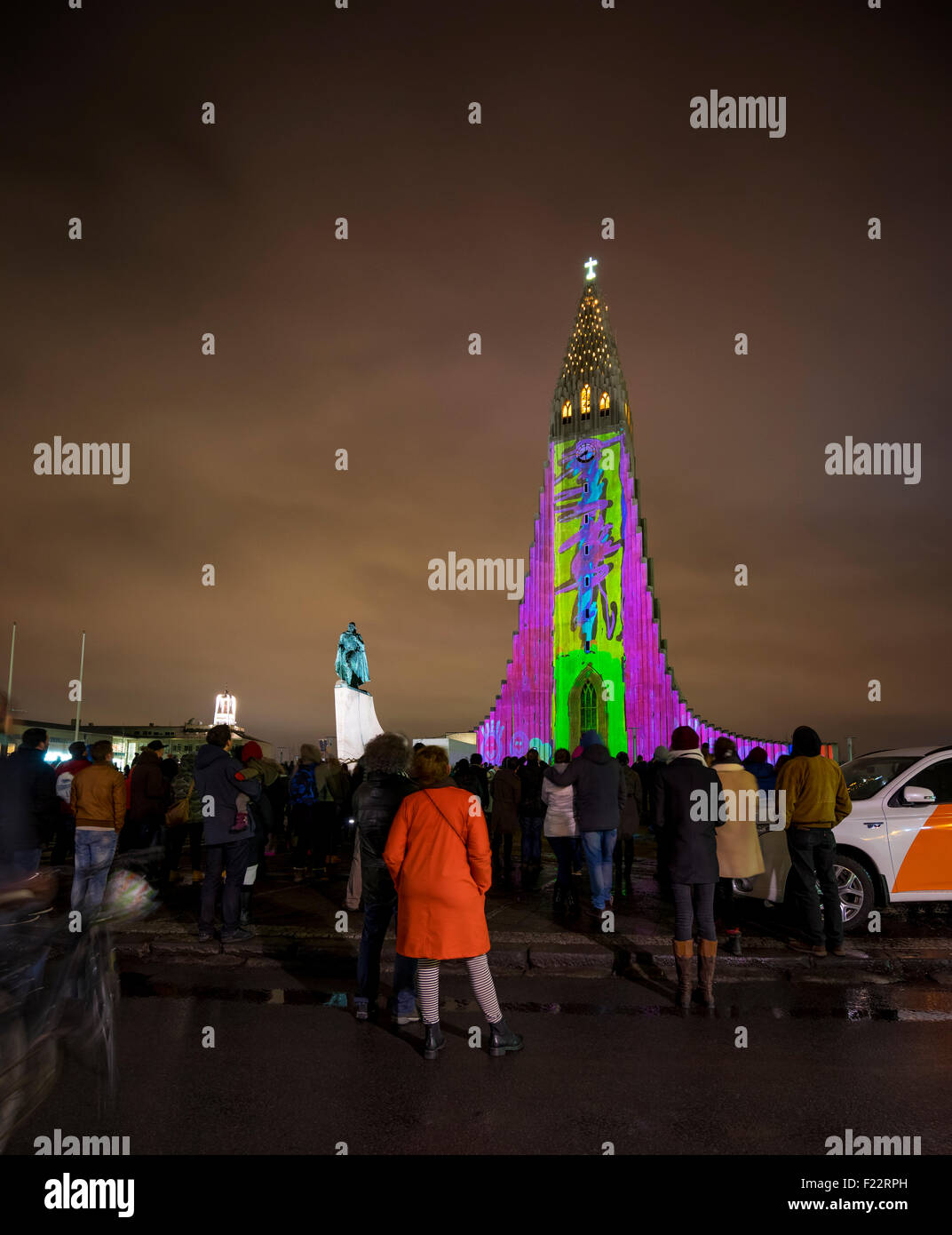 Night lights at the festival of lights hires stock photography and