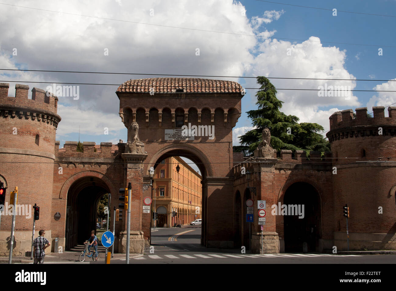 Porta Saragozza Via Saragozza Bologna Italy Stock Photo