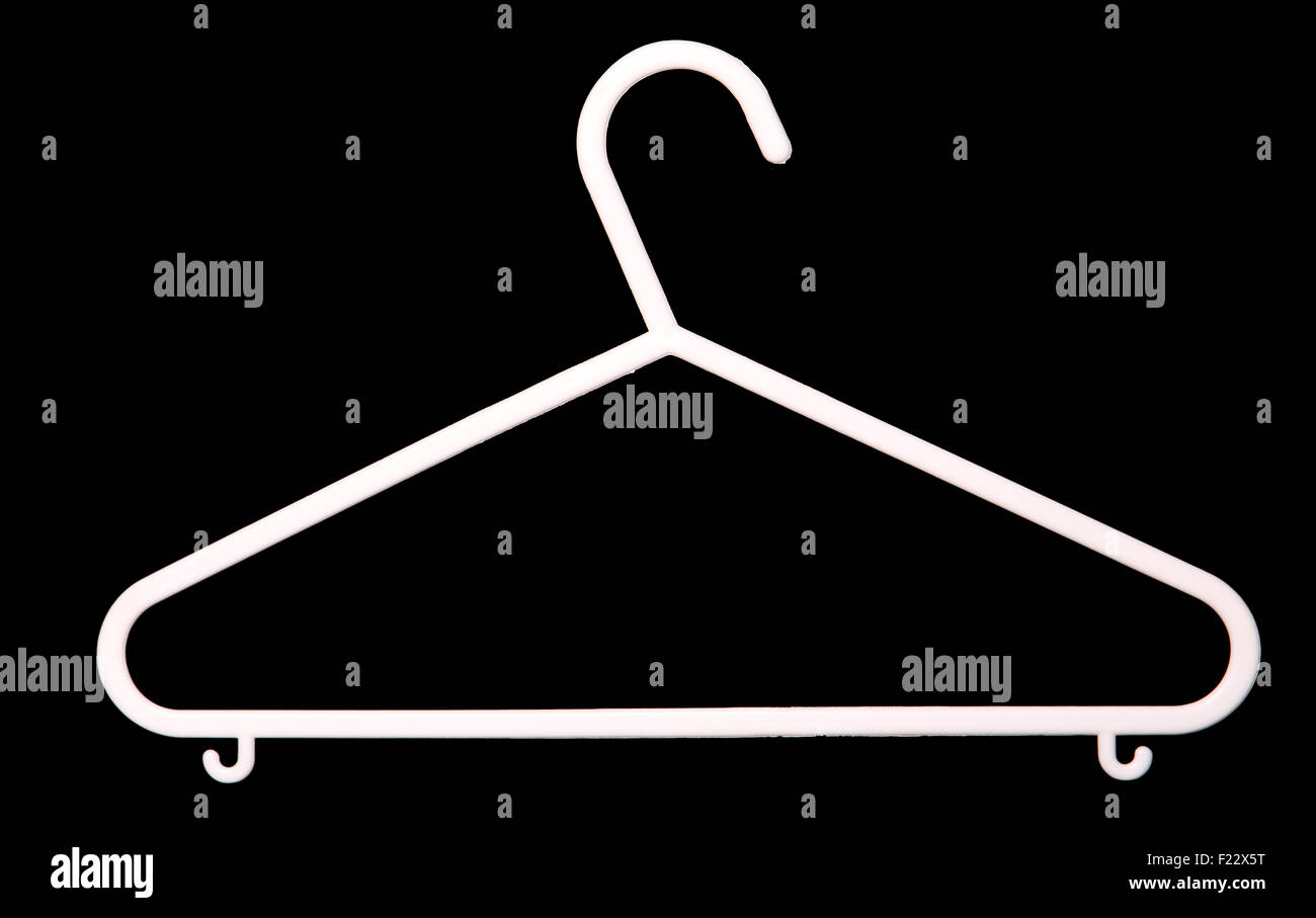 Black Plastic Coat Hangers Clothes Hanger White Background Stock Vector by  ©viktorijareut 242031938