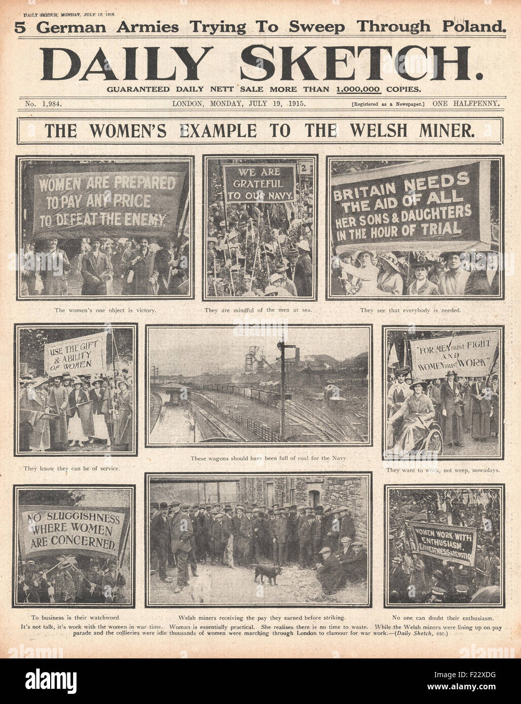Women first world war wales hi-res stock photography and images - Alamy