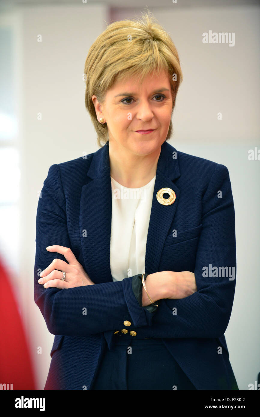 Nicola Sturgeon First Minister of Scotland and the leader of the Scottish National Party. Stock Photo